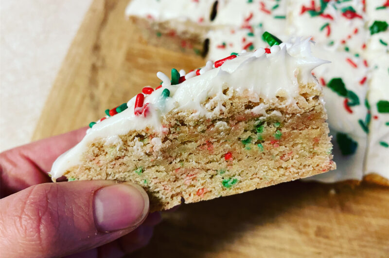 Christmas Sugar Cookie Bars